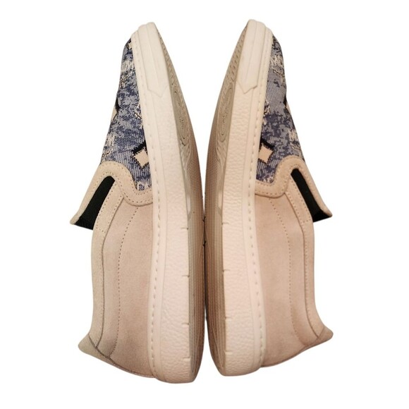 MCM Sneaker Canvas Suede Slip On Blue Monogram Womens EU 36 US 6 Italy Preppy - Picture 14 of 14
